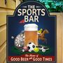 Sports Bar Man Cave Pub Sign, thumbnail 1 of 12