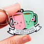 'Tea And A Friend' Keyring, thumbnail 1 of 7