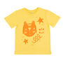 Yellow Wild Tiger Cute Kid's Organic T Shirt, thumbnail 5 of 5