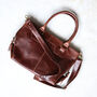Large Brown Leather Tote Bag With Crossbody Strap, thumbnail 3 of 5