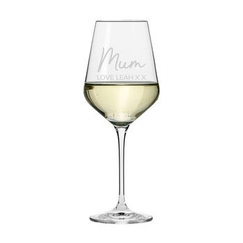 Mum's Personalised Wine Glass, 3 of 5