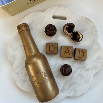 Chocolate Beer Bottle And Dad Truffle Selection, 3 of 3