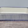 Blue And White Striped Rectangular Baking Dish, 34cm, thumbnail 2 of 4