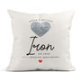Personalised 6th Wedding Anniversary Cushion 'Iron', thumbnail 1 of 3