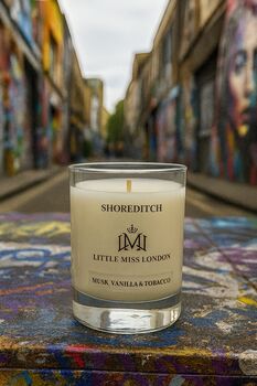 Little Miss London Shoreditch Musk, Vanilla And Tobacco Scented Candle, 3 of 4