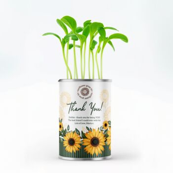Personalised Grow Your Own Flowers Thank You Gift, 3 of 4