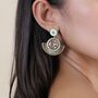 Woven Gypsy Post Earrings, thumbnail 1 of 3