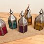Moroccan Style Lantern Tea Light Holder Silver, thumbnail 3 of 8