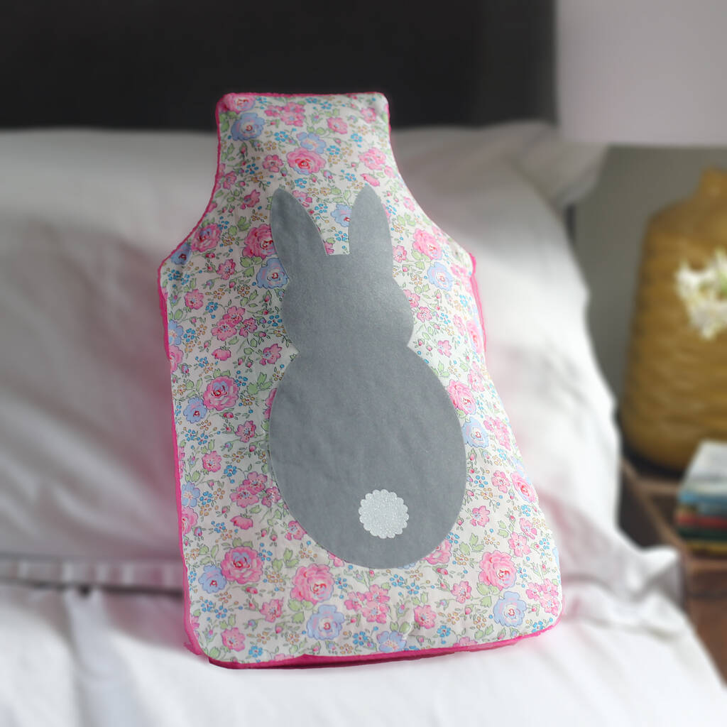 Rabbit Liberty Hot Water Bottle Cover, 1 of 5