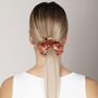 100% Silk Scrunchie Tie And Dye Browns, thumbnail 1 of 2