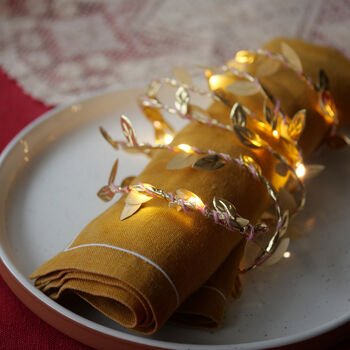 Silver Leaf Fairy Lights, 4 of 5