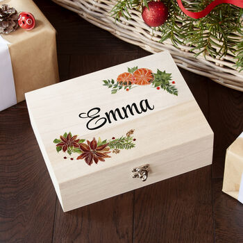 Personalised Wooden Christmas Eve Box, 5 of 9