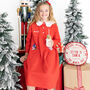 Girl's Personalised Christmas Gingerbread Nightdress, thumbnail 4 of 8