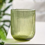Palermo Set Of Four Green Ribbed Tumblers, thumbnail 3 of 8