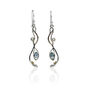 Blue Topaz And Pearl Drop Earrings, thumbnail 6 of 9