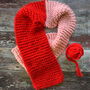 Half N Half Merino Scarf Simple Knitting Kit, thumbnail 1 of 5