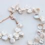 Modern White Keshi Pearl Necklace, thumbnail 3 of 8