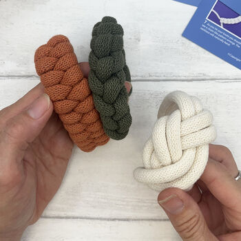 Macrame Kit Rope Jewellery Terracotta, White, Avocado, 8 of 8