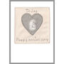 Personalised 6th Iron Wedding Anniversary Card, thumbnail 9 of 10