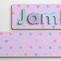 Personalised Love Hearts Wooden Name Puzzle, thumbnail 2 of 6