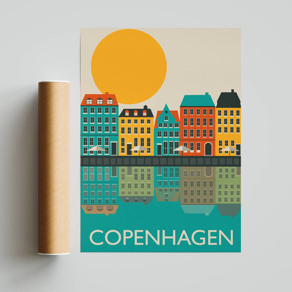 Copenhagen Print By Gail Myerscough
