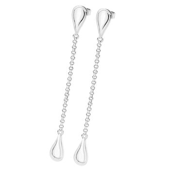 Long Station Tear Drop Earrings, 2 of 3