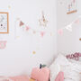 Personalised Rose Gold And Pink Name Bunting, thumbnail 1 of 8