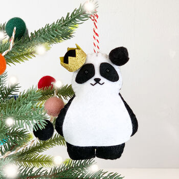 Personalised Panda Christmas Tree Ornament, 3 of 4
