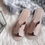 Leather Open Toe Women's Slippers, thumbnail 9 of 9