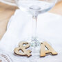Personalised Wooden Letter Glass Charm, thumbnail 2 of 2