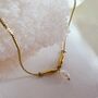 Adjustable 18k Gold Fish And Pearl Charm Necklace With Removable Charms,June Birthstone Jewellery, thumbnail 1 of 6