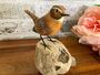 Hand Carved Wooden Wren Ornament Garden Bird Figurine, thumbnail 1 of 10
