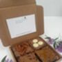 Four Cookie Brownies Letterbox Gift, thumbnail 2 of 5