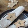 Personalised Wooden Star Bauble / Place Setting In One, thumbnail 1 of 9