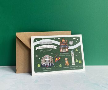 Wedding Venue Bespoke Illustration Luggage Tag, 12 of 12