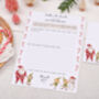 Personalised Letter To Santa And Blank Letter For Response With Elf Design, thumbnail 1 of 5