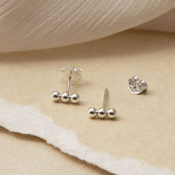 Sterling Silver Satellite Studs, 2 of 5