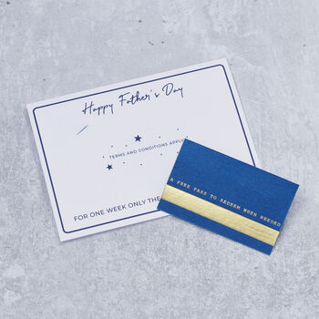 Personalised Free Pass Credit Card Birthday Card, 3 of 3