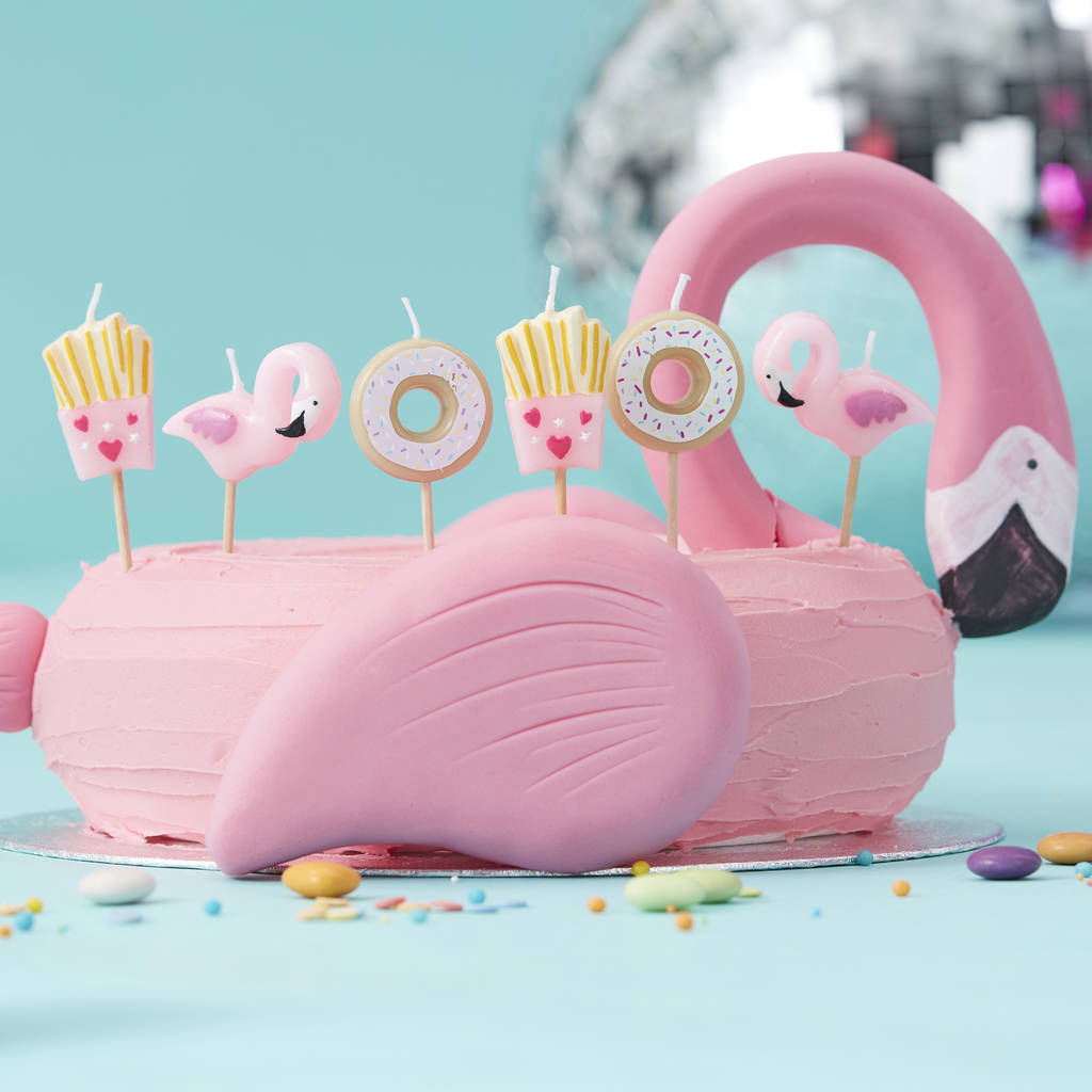 Good Vibes Flamingo Themed Party Candle Kit, 1 of 3