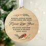 Personalised Robin Memorial Wooden Decoration, thumbnail 4 of 4