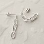 Sterling Silver Simple Chain Earrings, thumbnail 3 of 9