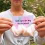 Will You Be My Bridesmaid Card And Scrunchie Gift, thumbnail 1 of 4