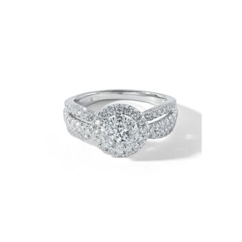 Fergie White Gold Lab Grown Diamond Engagement Ring, 3 of 5