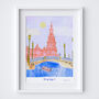 Plaza De España, Seville, Spain Travel Print, thumbnail 2 of 5