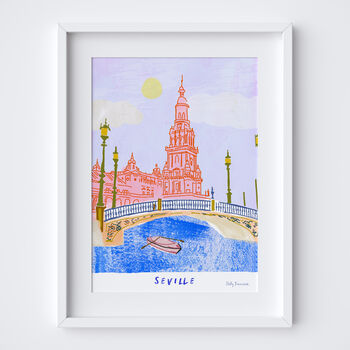 Plaza De España, Seville, Spain Travel Print, 2 of 5