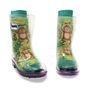 Squelch Transparent Wellies And Three Sock Set Monkeys, thumbnail 7 of 7