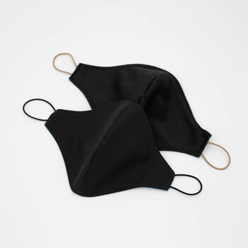 Adult Male Black Reusable Face Mask | Washable, 3 of 4