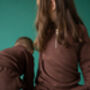 Walnut Fleeced Tracksuits Kids Ribbed Cotton, thumbnail 3 of 11