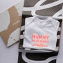 Mummy Will You Be Daddy’s Valentine Baby Grow, thumbnail 3 of 5