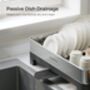Dish Drying Rack Steel Dish Drainer With Spout, thumbnail 4 of 8